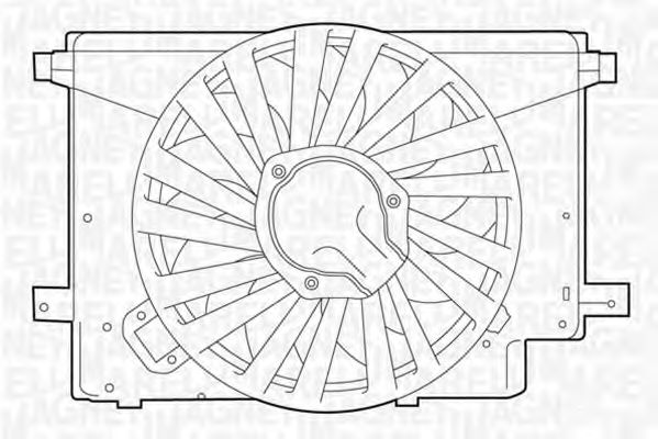 Вентилятор, охлаждение двигателя MAGNETI MARELLI 069422242010