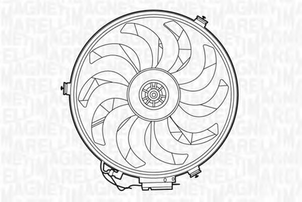 Вентилятор, охлаждение двигателя MAGNETI MARELLI 069422275010