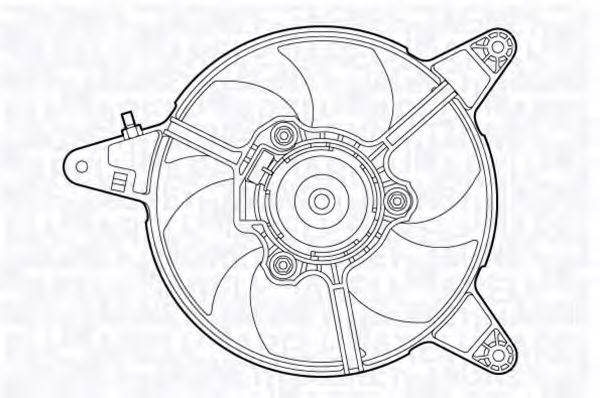 Вентилятор, охлаждение двигателя MAGNETI MARELLI 069422471010