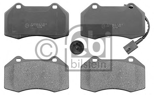 Комплект тормозных колодок, дисковый тормоз FEBI BILSTEIN 116011