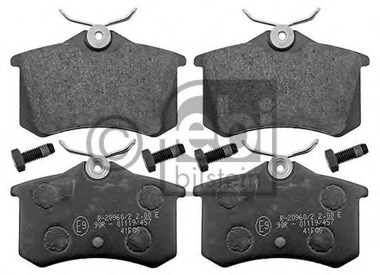 Комплект тормозных колодок, дисковый тормоз FEBI BILSTEIN 116099