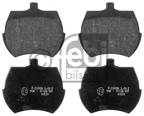 Комплект тормозных колодок, дисковый тормоз FEBI BILSTEIN 116201