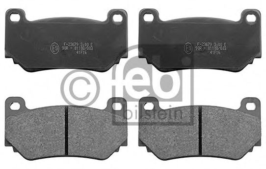 Комплект тормозных колодок, дисковый тормоз FEBI BILSTEIN 116203