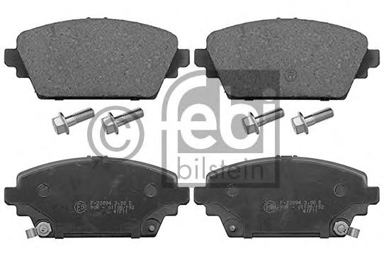 Комплект тормозных колодок, дисковый тормоз FEBI BILSTEIN 116204