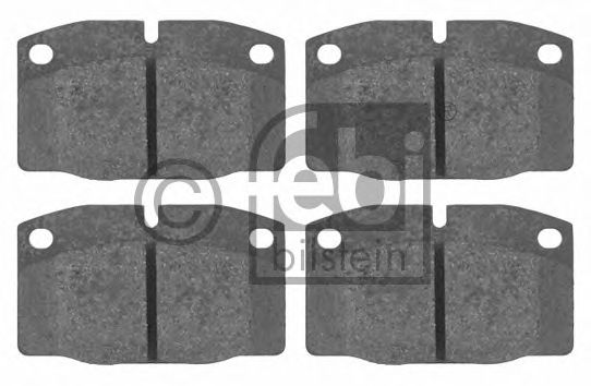 Комплект тормозных колодок, дисковый тормоз FEBI BILSTEIN 16203