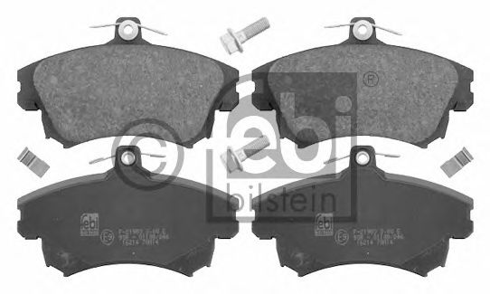 Комплект тормозных колодок, дисковый тормоз FEBI BILSTEIN 16214