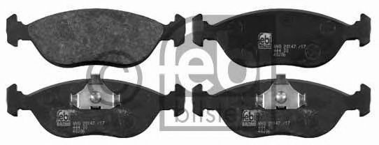 Комплект тормозных колодок, дисковый тормоз FEBI BILSTEIN 16470