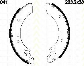Комплект тормозных колодок TRISCAN 8100 13501