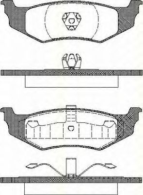 Комплект тормозных колодок, дисковый тормоз TRISCAN 8110 10520