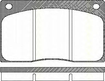 Комплект тормозных колодок, дисковый тормоз TRISCAN 8110 10799
