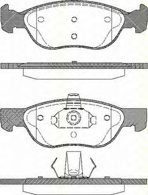 Комплект тормозных колодок, дисковый тормоз TRISCAN 8110 15026