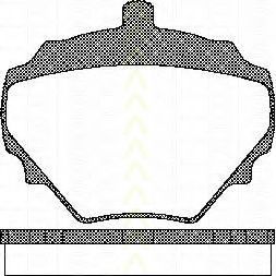 Комплект тормозных колодок, дисковый тормоз TRISCAN 20344