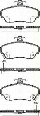 Комплект тормозных колодок, дисковый тормоз TRISCAN 8110 17020