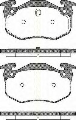 Комплект тормозных колодок, дисковый тормоз TRISCAN 8110 25001