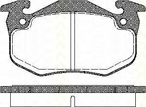 Комплект тормозных колодок, дисковый тормоз TRISCAN 8110 25177