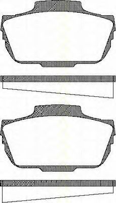 Комплект тормозных колодок, дисковый тормоз TRISCAN 8110 65601