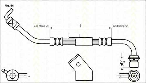 Тормозной шланг TRISCAN 8150 16114