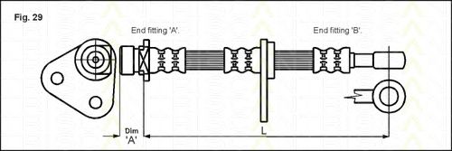 Тормозной шланг TRISCAN 8150 17105