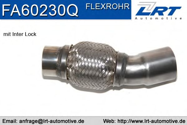 Гофрированная труба, выхлопная система; Ремонтная трубка, сажевый / частичный фильтр LRT FA60230Q