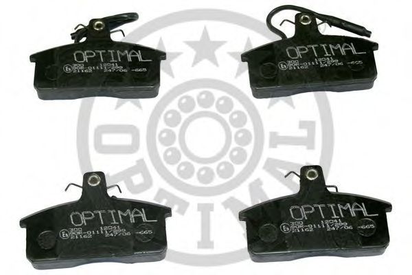 Комплект тормозных колодок, дисковый тормоз OPTIMAL 12041