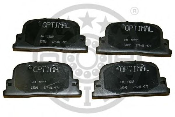 Комплект тормозных колодок, дисковый тормоз OPTIMAL 12207