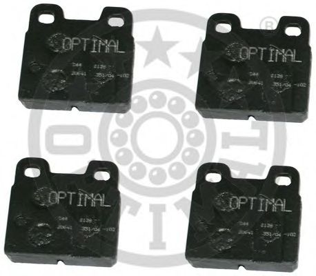 Комплект тормозных колодок, дисковый тормоз OPTIMAL 2138