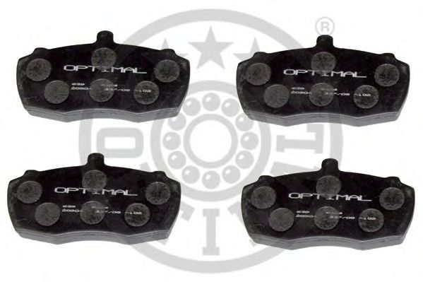 Комплект тормозных колодок, дисковый тормоз OPTIMAL 9324
