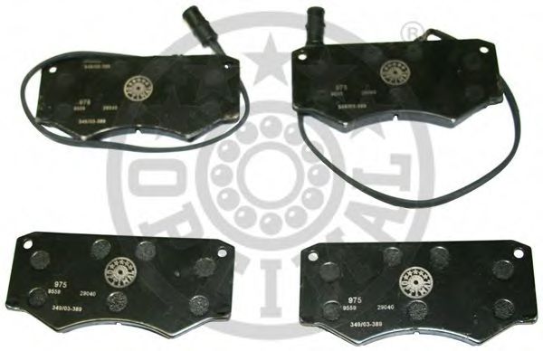 Комплект тормозных колодок, дисковый тормоз OPTIMAL 9559