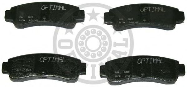 Комплект тормозных колодок, дисковый тормоз OPTIMAL 9613