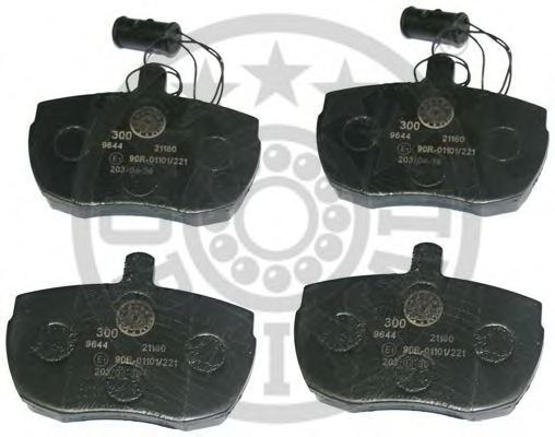 Комплект тормозных колодок, дисковый тормоз OPTIMAL 9644