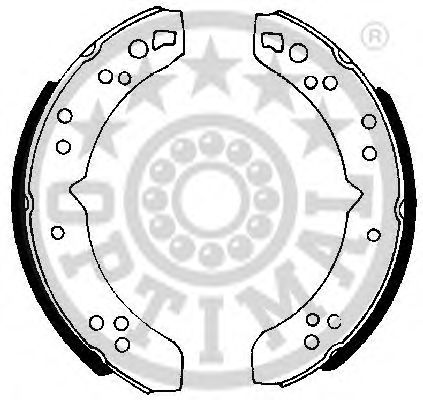 Комплект тормозных колодок OPTIMAL BB-6210