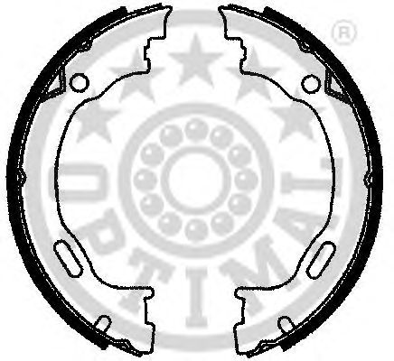 Комплект тормозных колодок, стояночная тормозная система OPTIMAL BB-7242