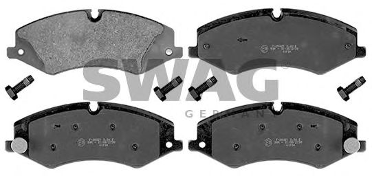 Комплект тормозных колодок, дисковый тормоз SWAG 22 11 6124