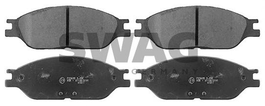 Комплект тормозных колодок, дисковый тормоз SWAG 50 11 6072