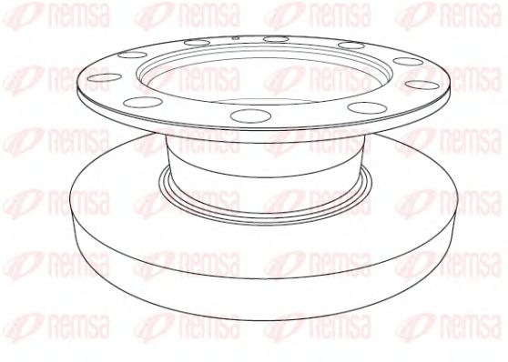 Тормозной диск REMSA 119210