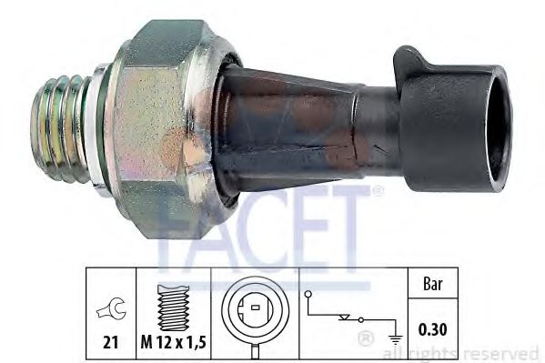 Датчик давления масла FACET 7.0097