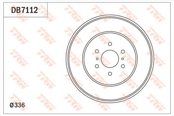 Тормозной барабан TRW DB7112