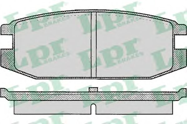 Комплект тормозных колодок, дисковый тормоз LPR 20066