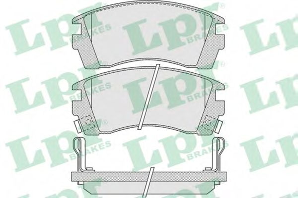 Комплект тормозных колодок, дисковый тормоз LPR 05P1011