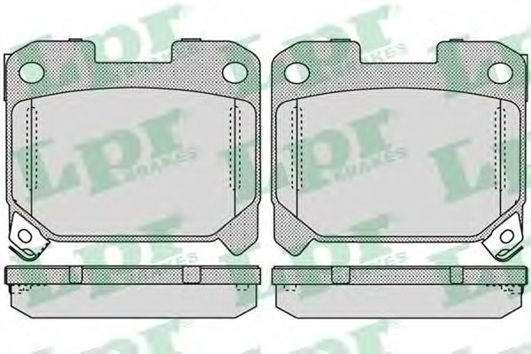 Комплект тормозных колодок, дисковый тормоз LPR 21955