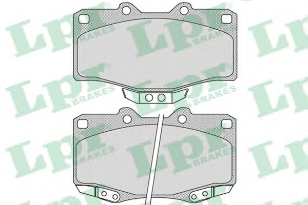 Комплект тормозных колодок, дисковый тормоз LPR 05P1117