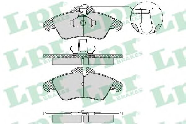 Комплект тормозных колодок, дисковый тормоз LPR 05P1469