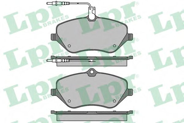 Комплект тормозных колодок, дисковый тормоз LPR 05P1666