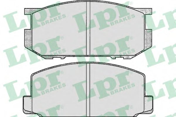 Комплект тормозных колодок, дисковый тормоз LPR 05P248