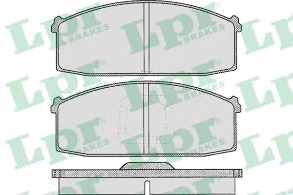 Комплект тормозных колодок, дисковый тормоз LPR 05P255