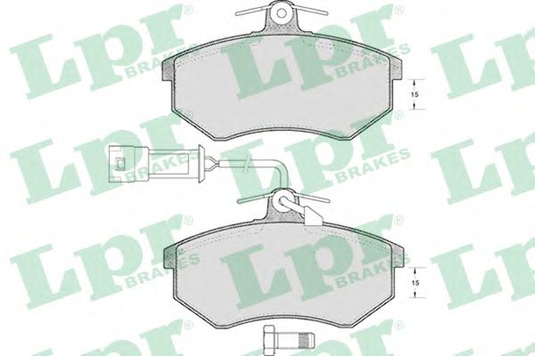 Комплект тормозных колодок, дисковый тормоз LPR 05P300