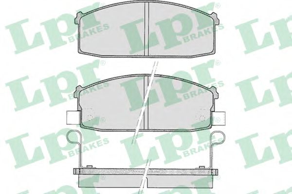 Комплект тормозных колодок, дисковый тормоз LPR 05P527