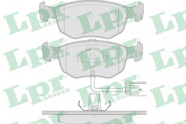 Комплект тормозных колодок, дисковый тормоз LPR 05P745