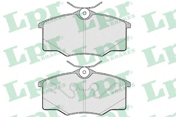 Комплект тормозных колодок, дисковый тормоз LPR 05P762