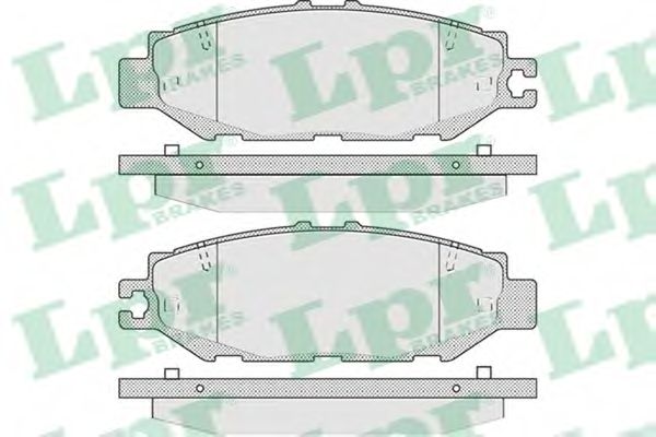 Комплект тормозных колодок, дисковый тормоз LPR 05P939